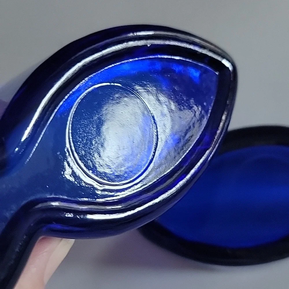 COLBALT BLUE GLASS FISH SNACK BOWLS PIER 1 2 BUNDLE